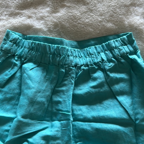 NWT Boston Proper Linen Short Fountain Blue, size XS - Picture 5 of 6